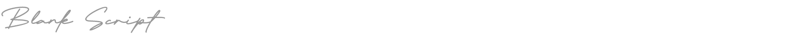 Blank Script font preview